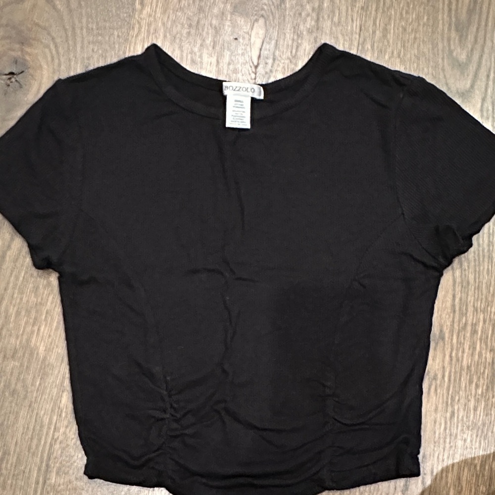 Bozzolo Black Crop Top